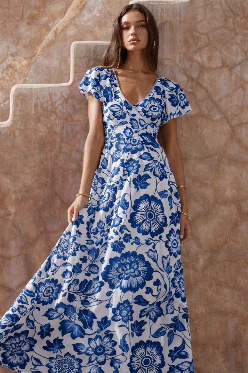 FS104 Blue and White Porcelain Seamless Pattern PNG