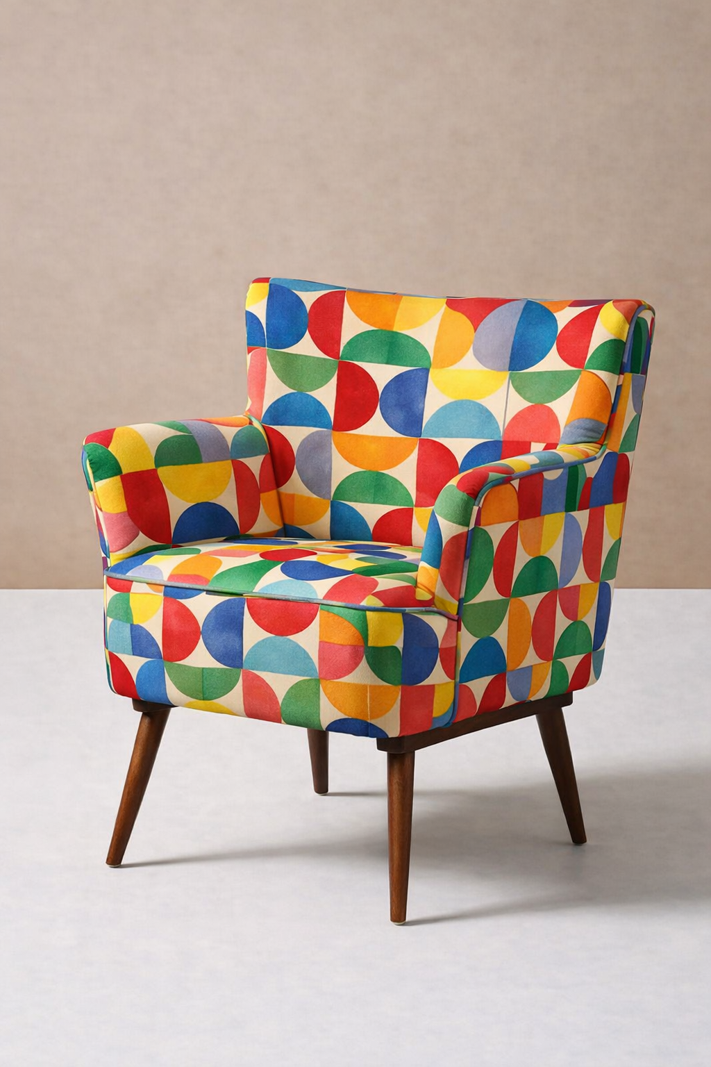 FS065 Colourful Geometric Printed Fabric