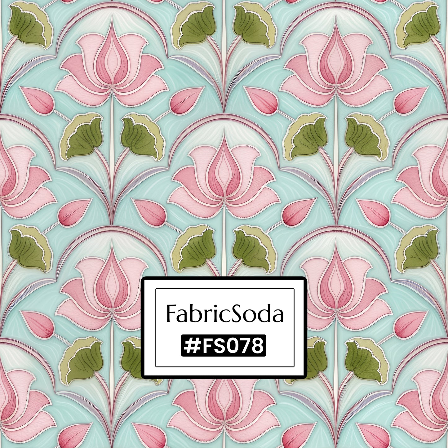FS078 Fancy Pink Floral Cotton Printed Fabric
