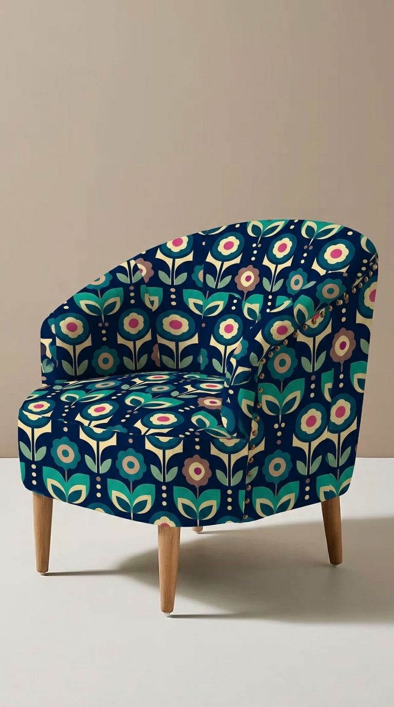 FS082 Teal Green Geometric Seamless Pattern