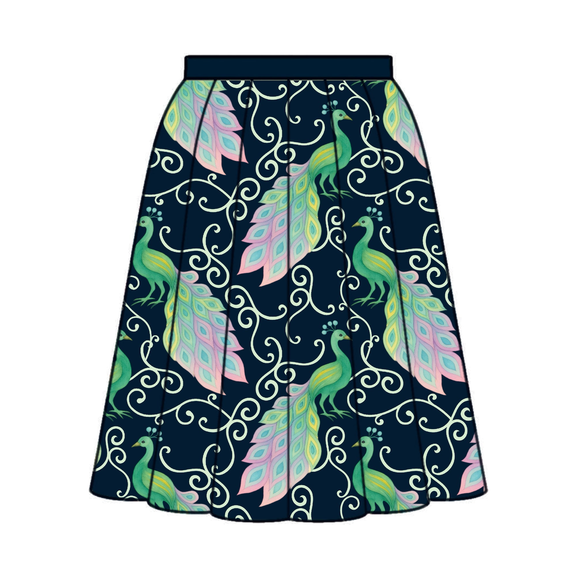 FS050 Exotic Peacock Cotton Printed Fabric