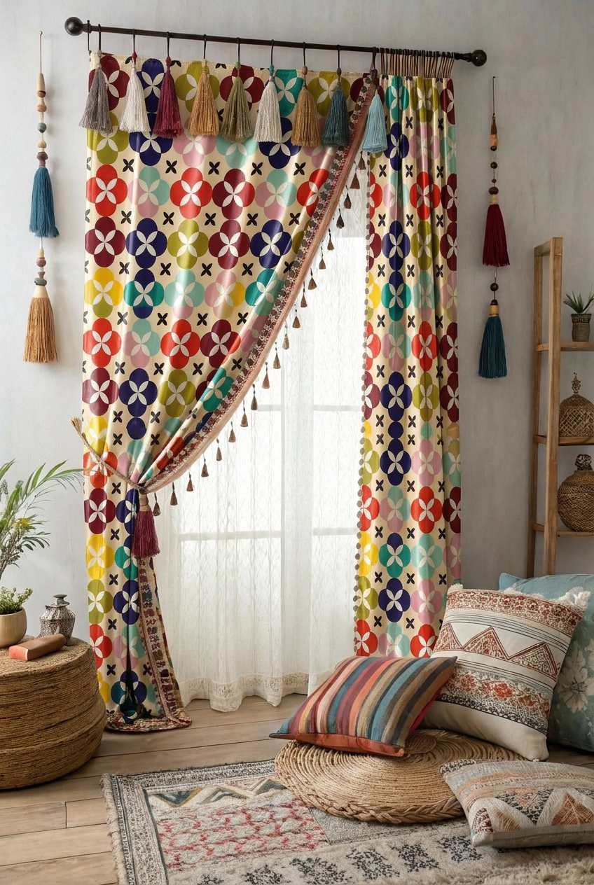 FS083 Multi Colours Geometric Seamless Pattern
