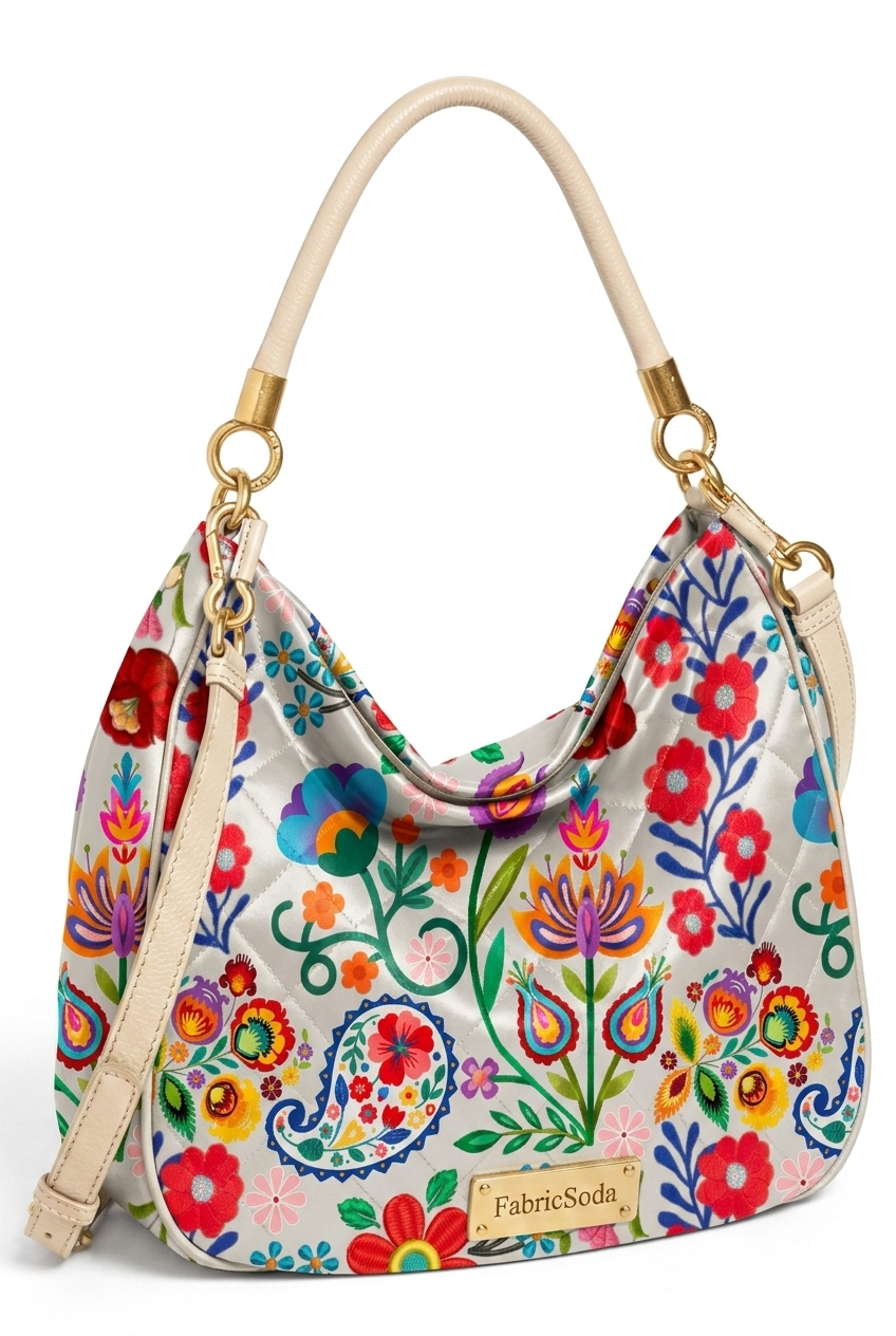 FS046 Exotic Folk Floral Printed Fabric