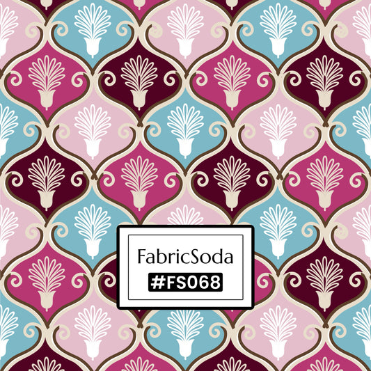 FS068 Fancy Pink Floral Seamless Pattern JPG
