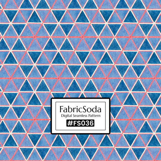 FS036 Purple Triangle Printed Fabric