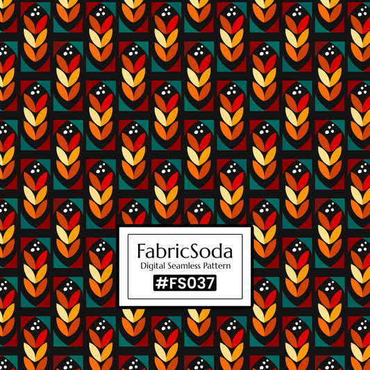 FS037 Brown Black Geometric Seamless Pattern JPG PNG