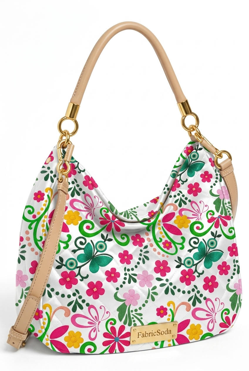 FS045 Exotic Folk Floral Printed Fabric