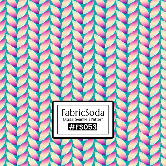 FS053 Knit Pattern Printed Fabric