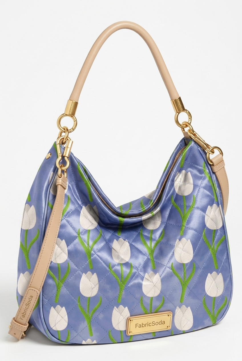 FS064 Tulip in Purple Floral Seamless Pattern