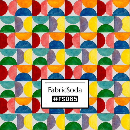 FS065 Vibrant Geometric Printed Fabric