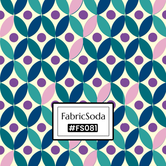 Pink and Green Geometric seamless pattern 