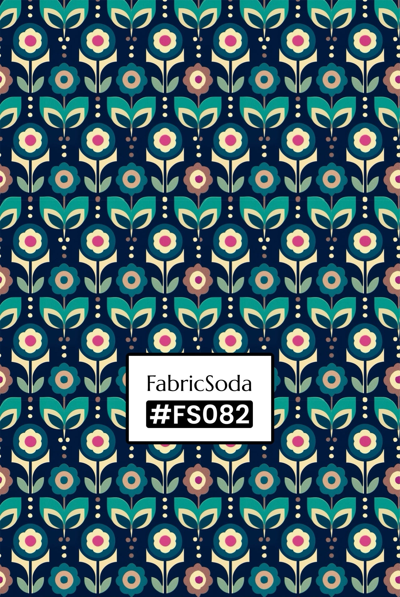 FS082 Teal Green Geometric Seamless Pattern