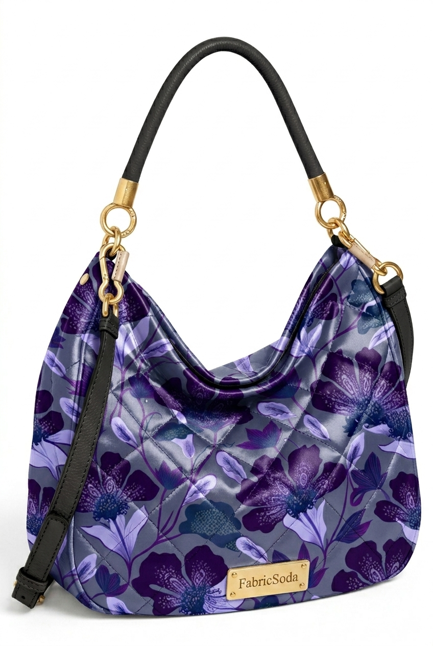 FS089 Violet Garden Floral Fabric