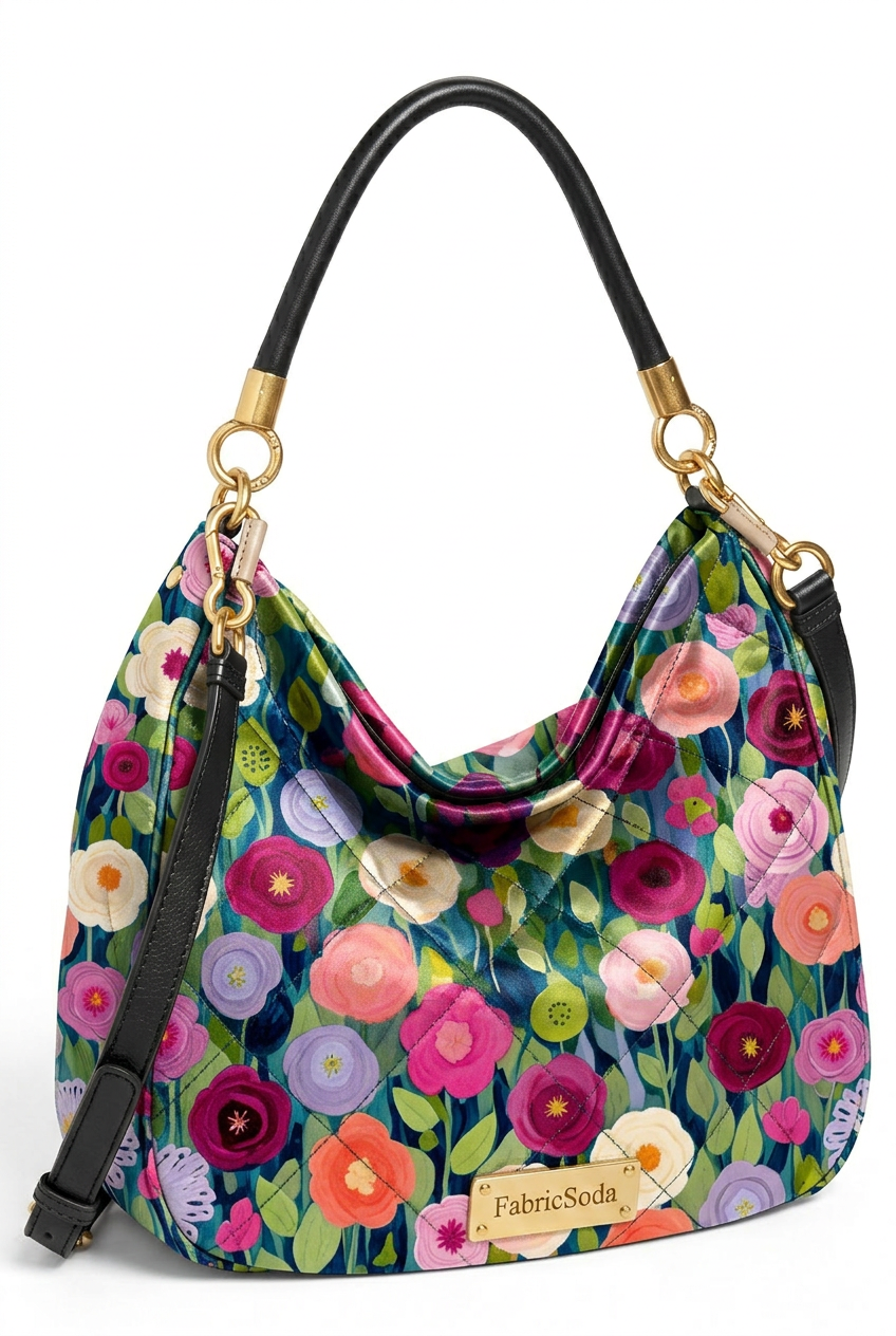 FS090 Colourful Flower Garden Fabric