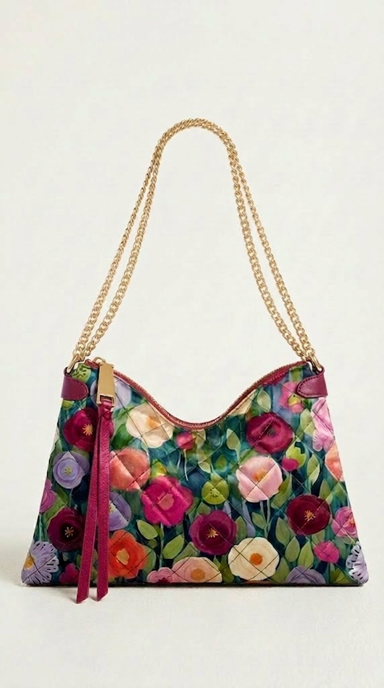 FS090 Colourful Flower Garden Fabric