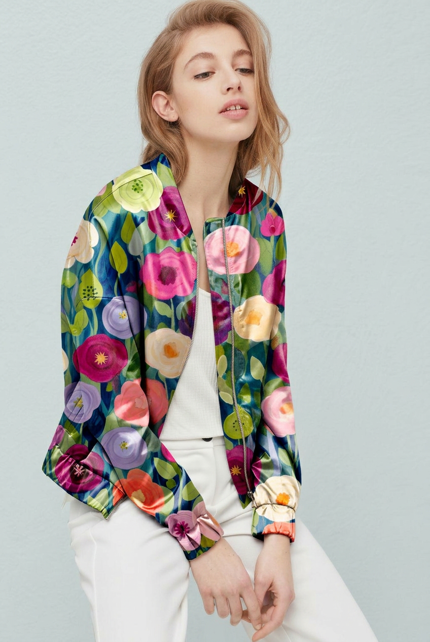 FS090 Flower Garden Printed Fabric