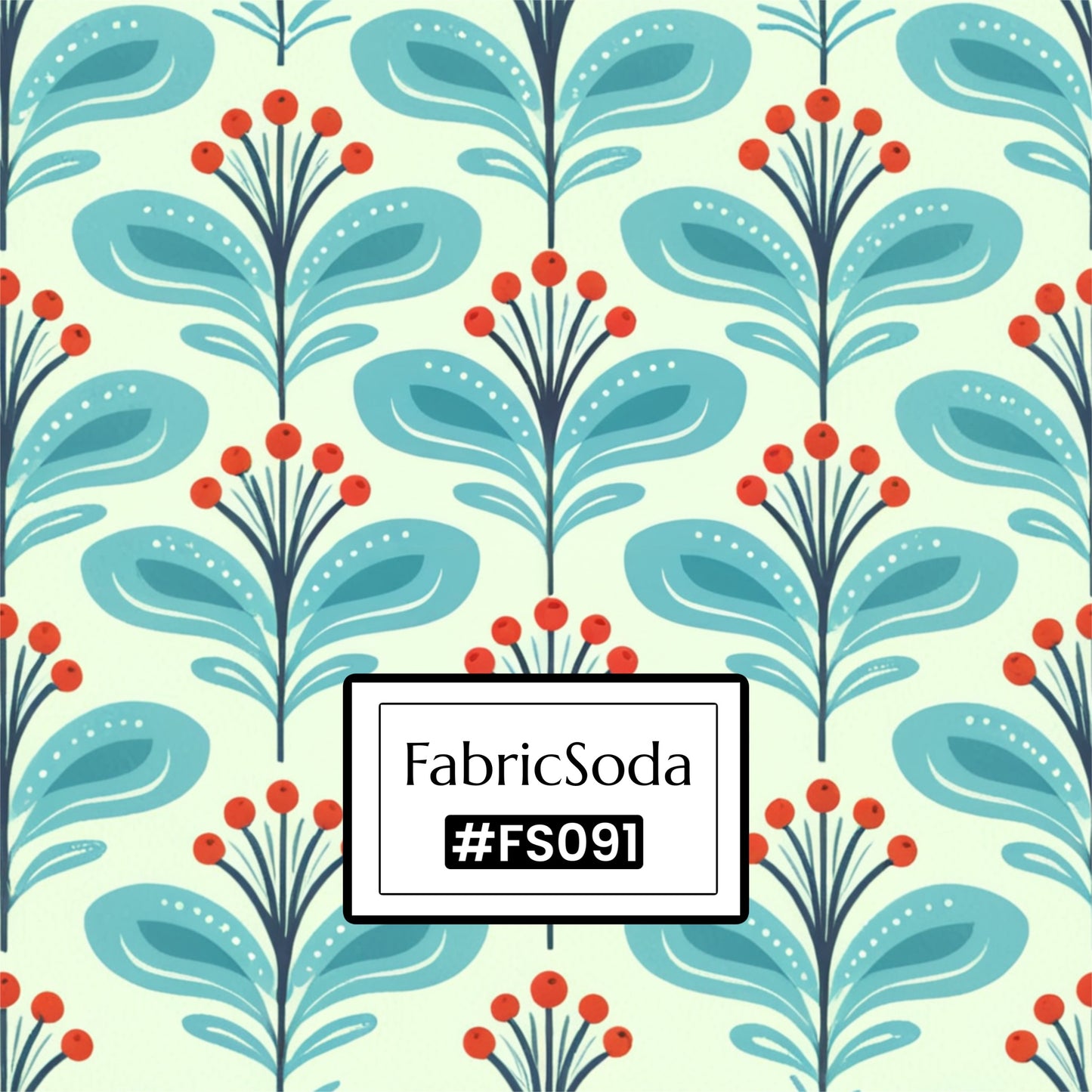 FS091 Fancy Blue Floral Seamless Pattern PNG