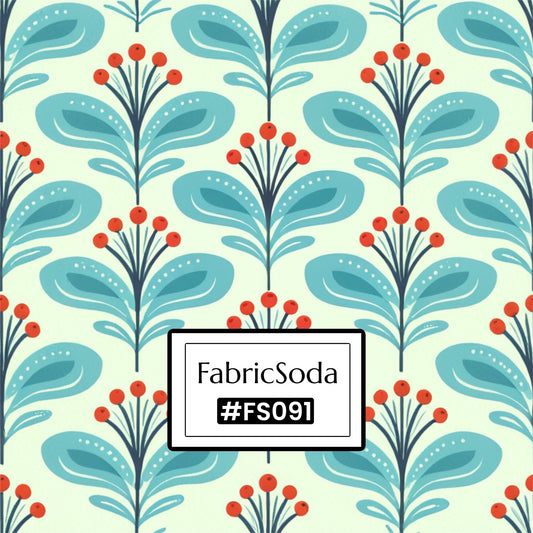 FS091 Fancy Blue Floral Seamless Pattern PNG