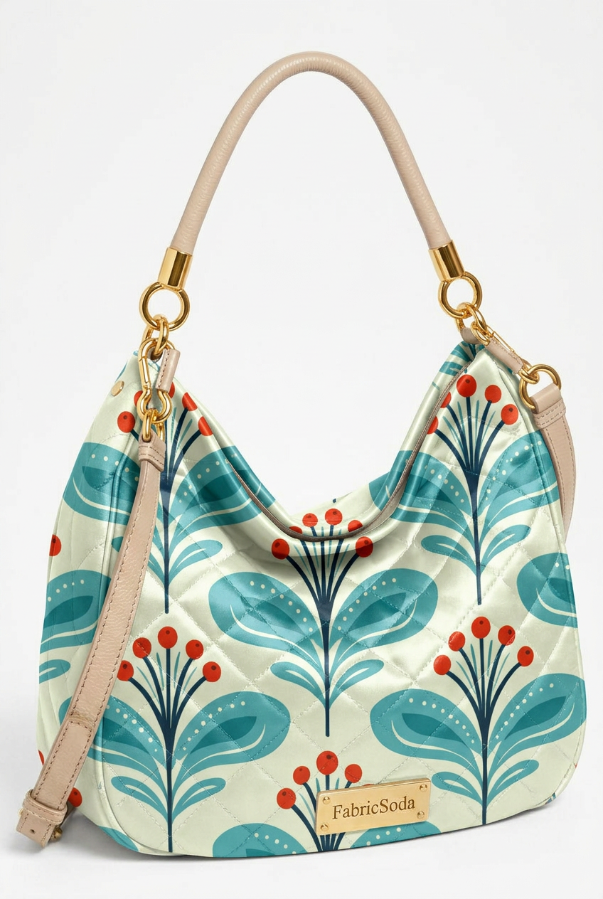 FS091 Fancy Green Floral Fabric