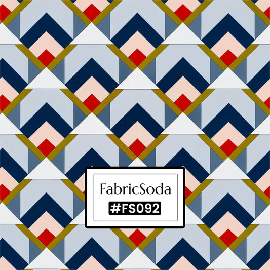 FS092 Geometric Arrow Tile Seamless Pattern PNG
