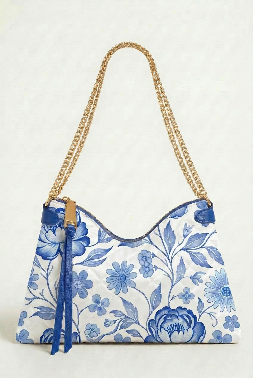 FS099 Blue Floral Seamless Pattern PNG