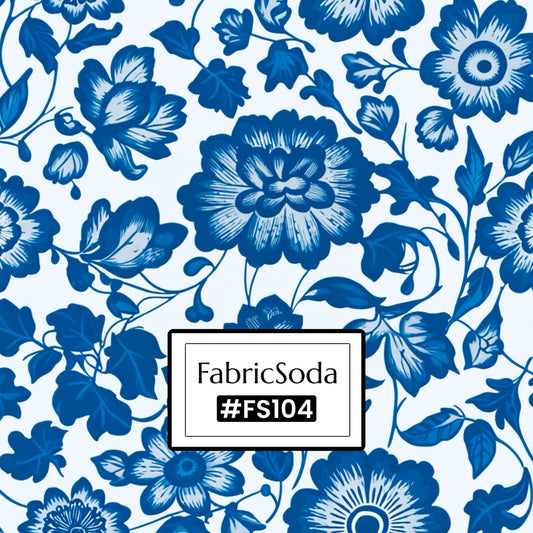 FS104 Blue and White Porcelain Seamless Pattern PNG