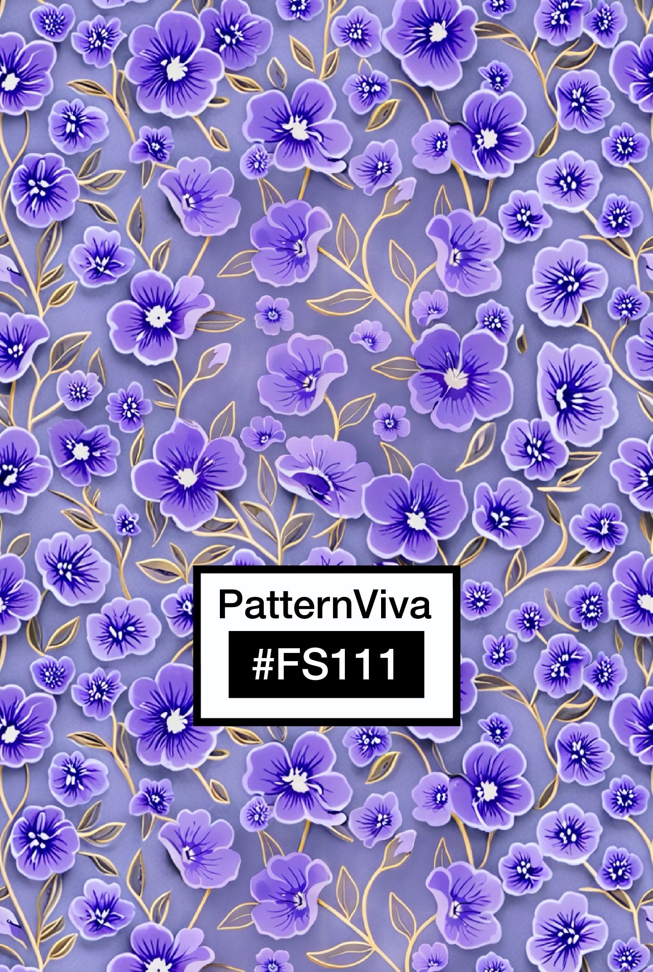 FS111 Fancy Purple Floral Seamless Pattern