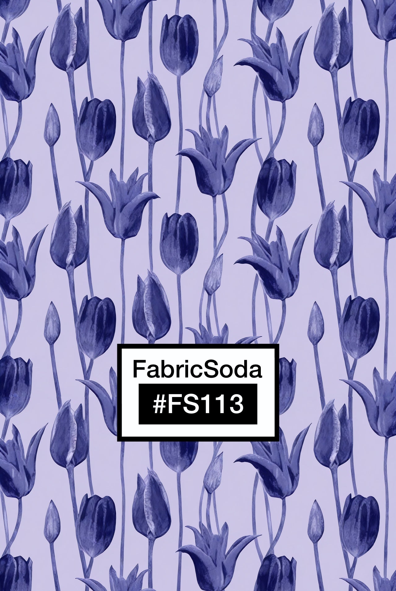 FS113 Purple Floral Seamless Pattern