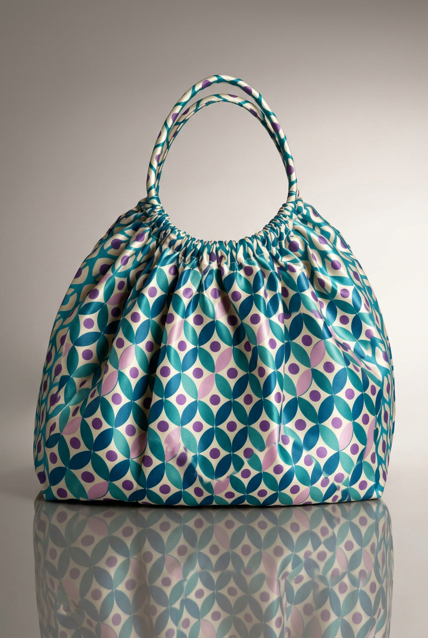 FS081 Pink and Green Geometric Seamless Pattern