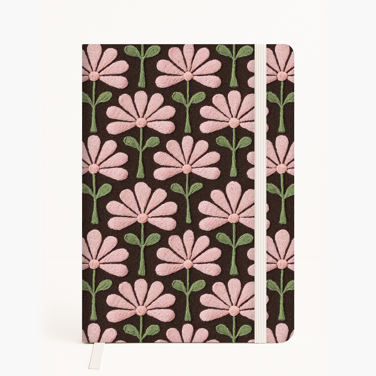 FS080 Pink Flower Embroidery Effect Seamless Pattern JPG