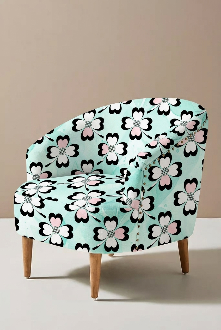 Pink Flowers on Teal Seamless Pattern JPG, teal floral pattern 